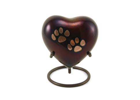 Keepsake Heart- Odyssey Double Paw Raku Image