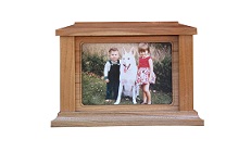 Country Woods Photo Urn - Oak Image